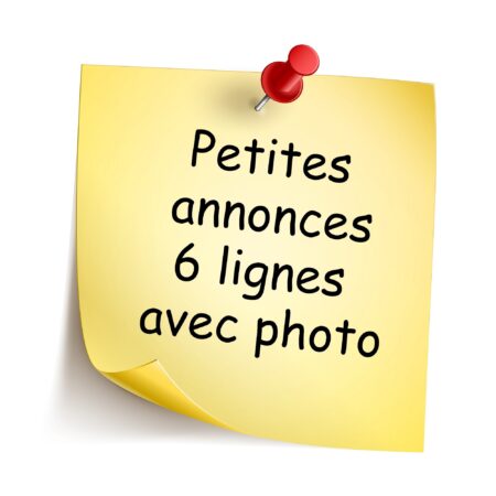 Petite annonce – 6 lignes avec photo